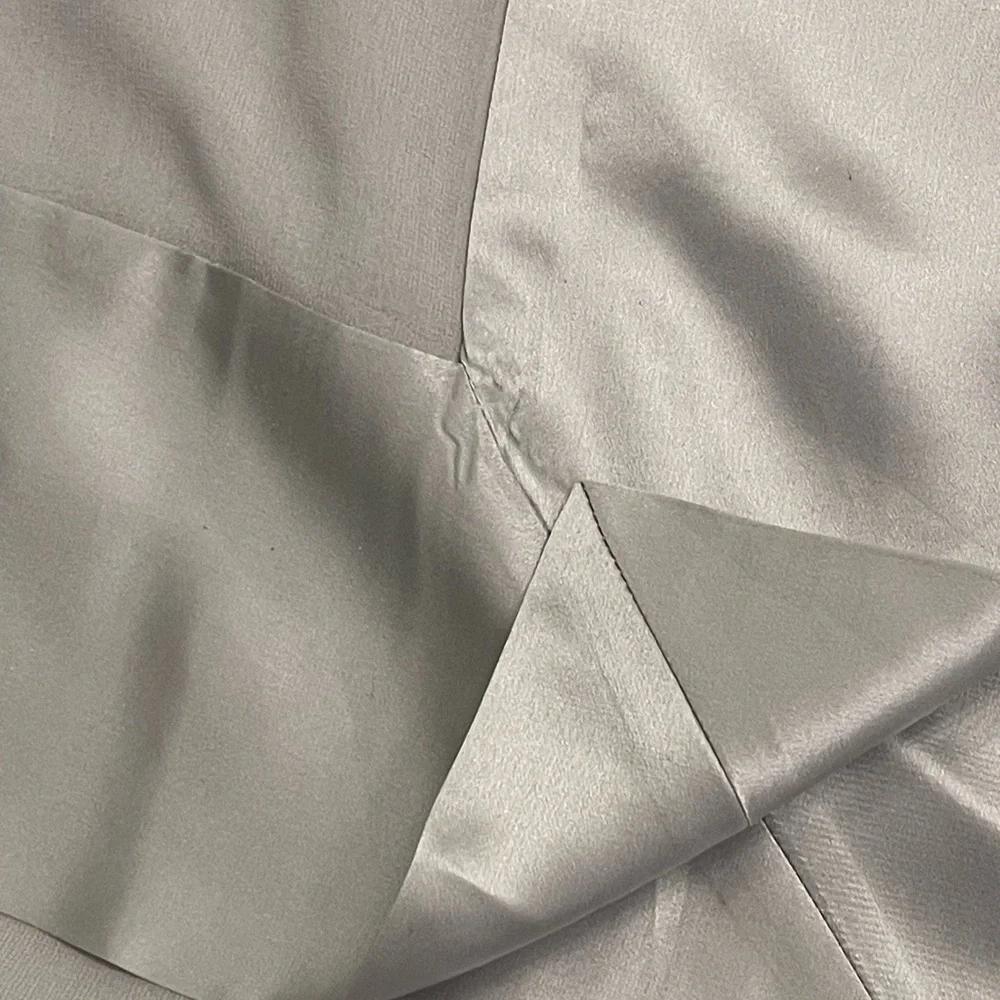 Charter club Elegant Silver Satin 100% Silk Scarf
